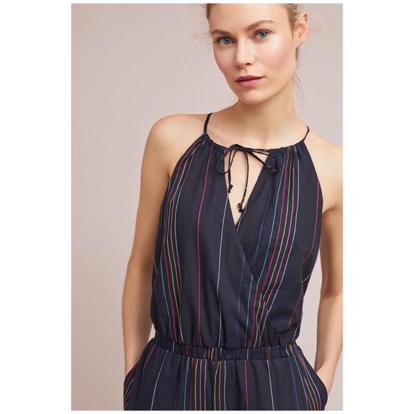 Antropologie Striped Halter Dolan Jumpsuit - Picture 2 of 8